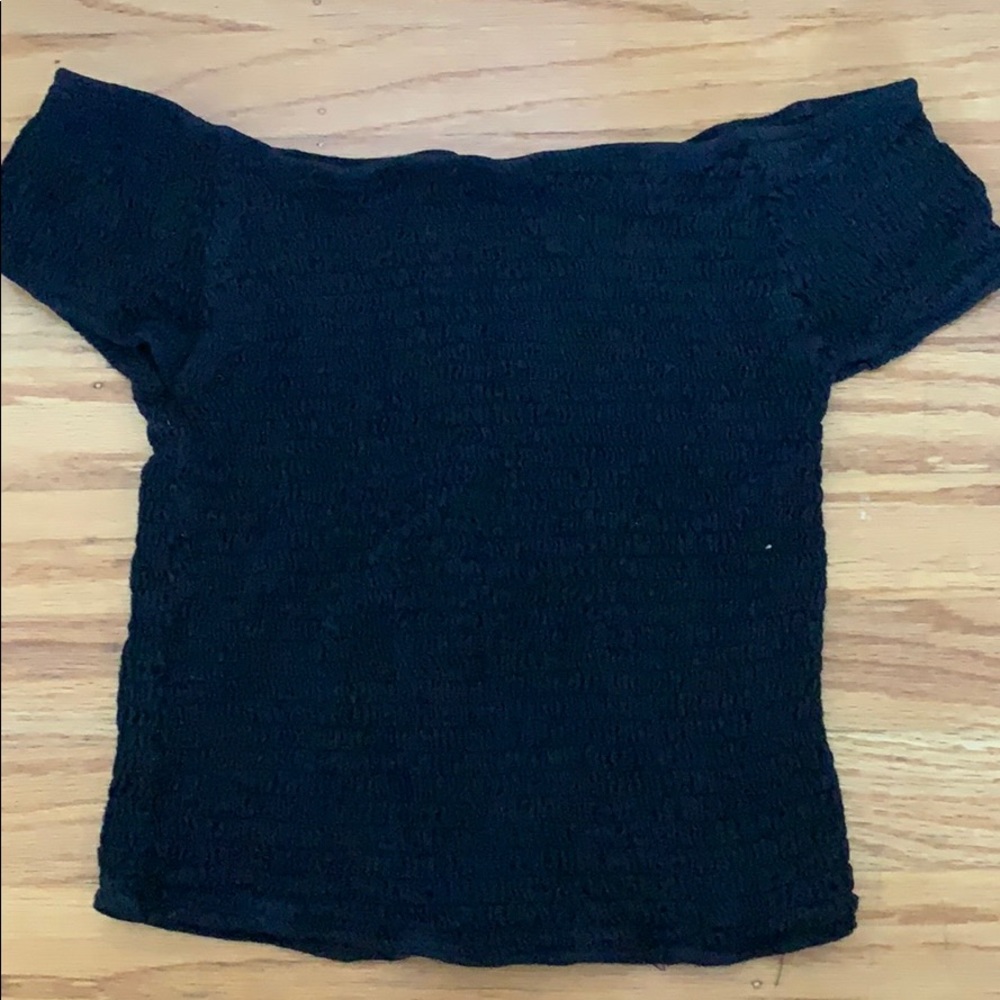 Robbed Brandy Off the Shoulder Crop Top